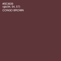 #5E3639 - Congo Brown Color Image